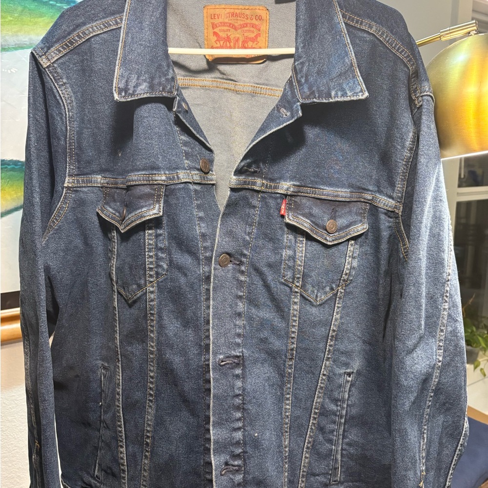 Levi's Men's Dark Blue Denim Jacket